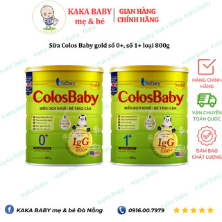 Sữa colos baby gold số 0+, số 1+ loại 800g