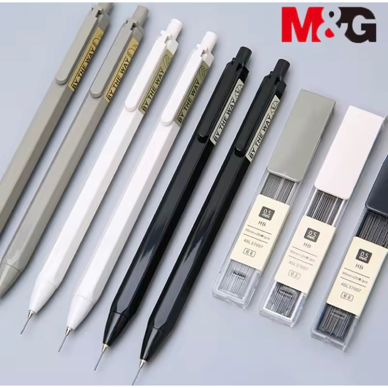 M & G Bút Chì Cơ Đơn Giản 0.5Mm Bút Chì Tự Động HB Cho Học Sinh Kèm Bút Chì Chì