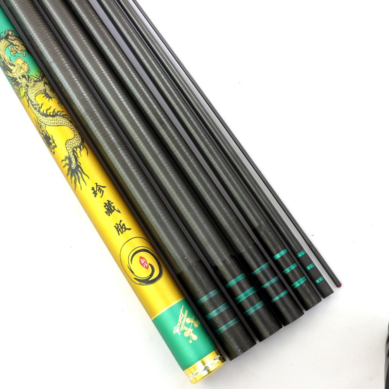 Cần câu tay thanh long 5h tặng túi vải ngọn phao trục lươi