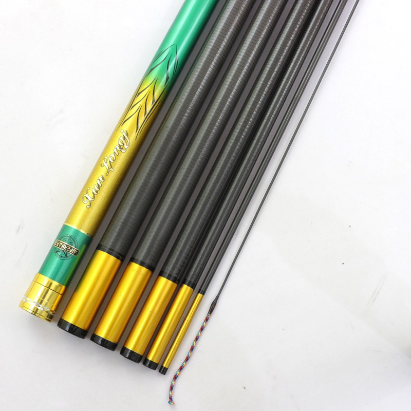 Cần câu tay thanh long 5h tặng túi vải ngọn phao trục lươi