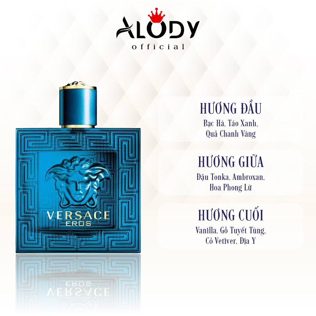 Nước hoa nam Versace Eros EDT chính hãng thơm lâu chiết 10ml – Dầu thơm nam tính, trẻ trung, gợi cảm