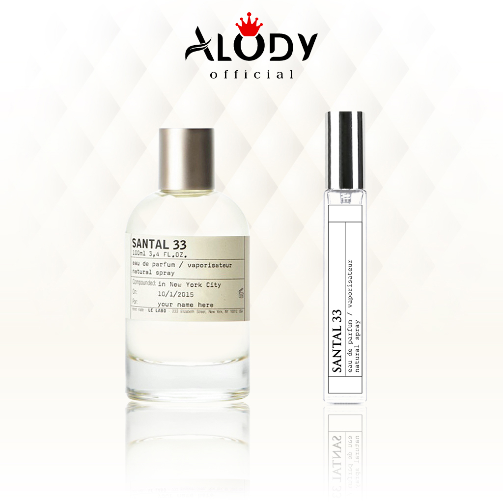 Nước hoa nam nữ Le labo Santal 33 EDP chính hãng thơm lâu chiết 10ml – Dầu thơm nam nữ cao cấp lưu hương lâu