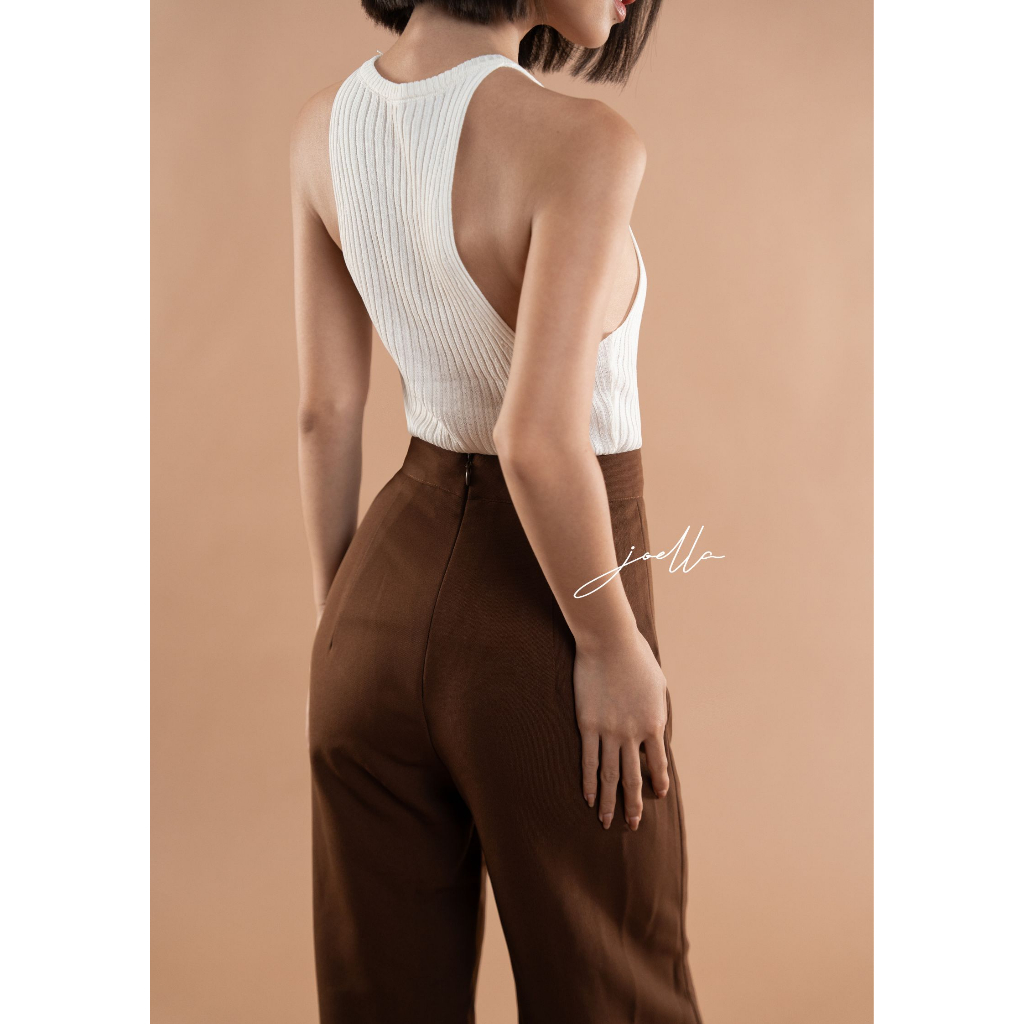 Áo tank top ba lỗ hai dây mảnh chất dệt kim form baby tee