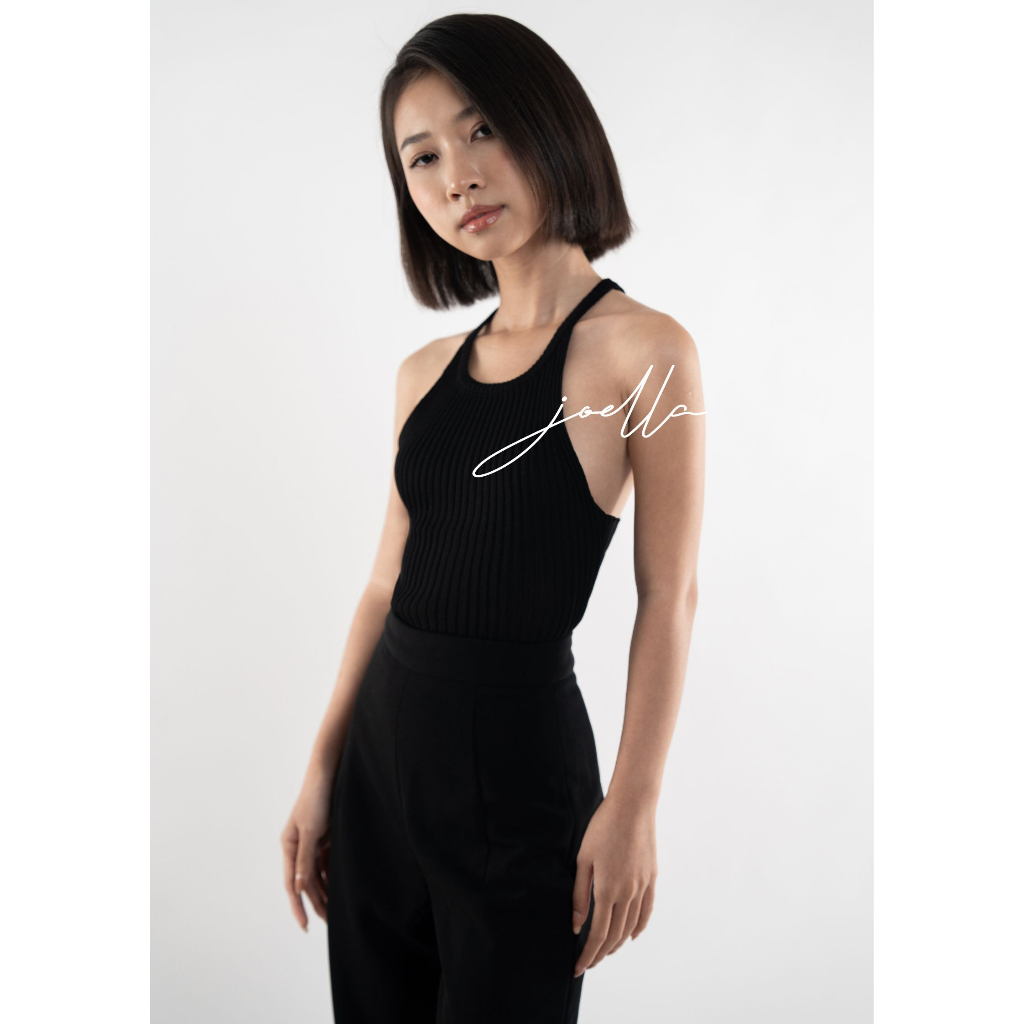 Áo tank top ba lỗ hai dây mảnh chất dệt kim form baby tee