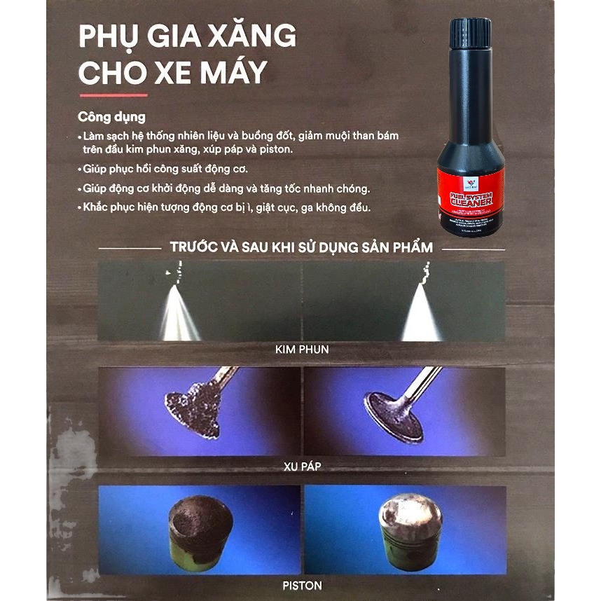 Combo Phụ Gia Súc Béc Xăng Maxlube tặng kèm phụ gia súc rửa động cơ Maxlube - Làm Sạch Cặn Carbon Buồng Đốt Kim Phun Van
