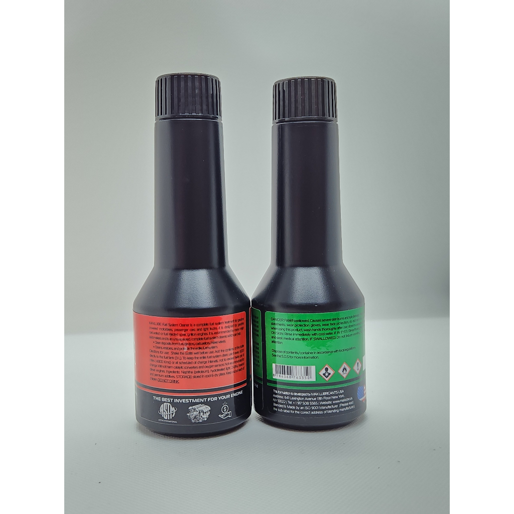 Combo Phụ Gia Súc Béc Xăng Maxlube tặng kèm phụ gia súc rửa động cơ Maxlube - Làm Sạch Cặn Carbon Buồng Đốt Kim Phun Van