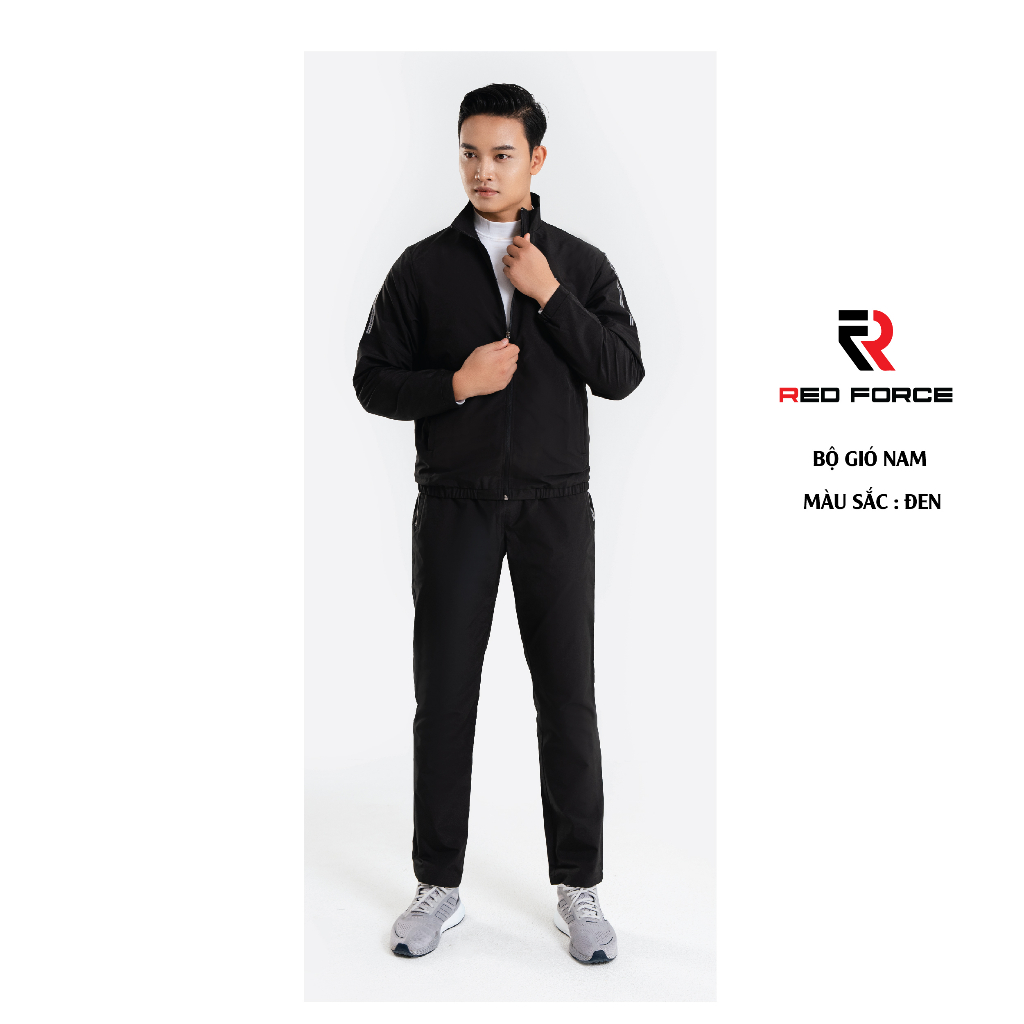 Bộ Quần Áo Khoác Nam Thu Đông Vải Gió Dài Tay Thể Thao Cao Cấp Chính Hãng