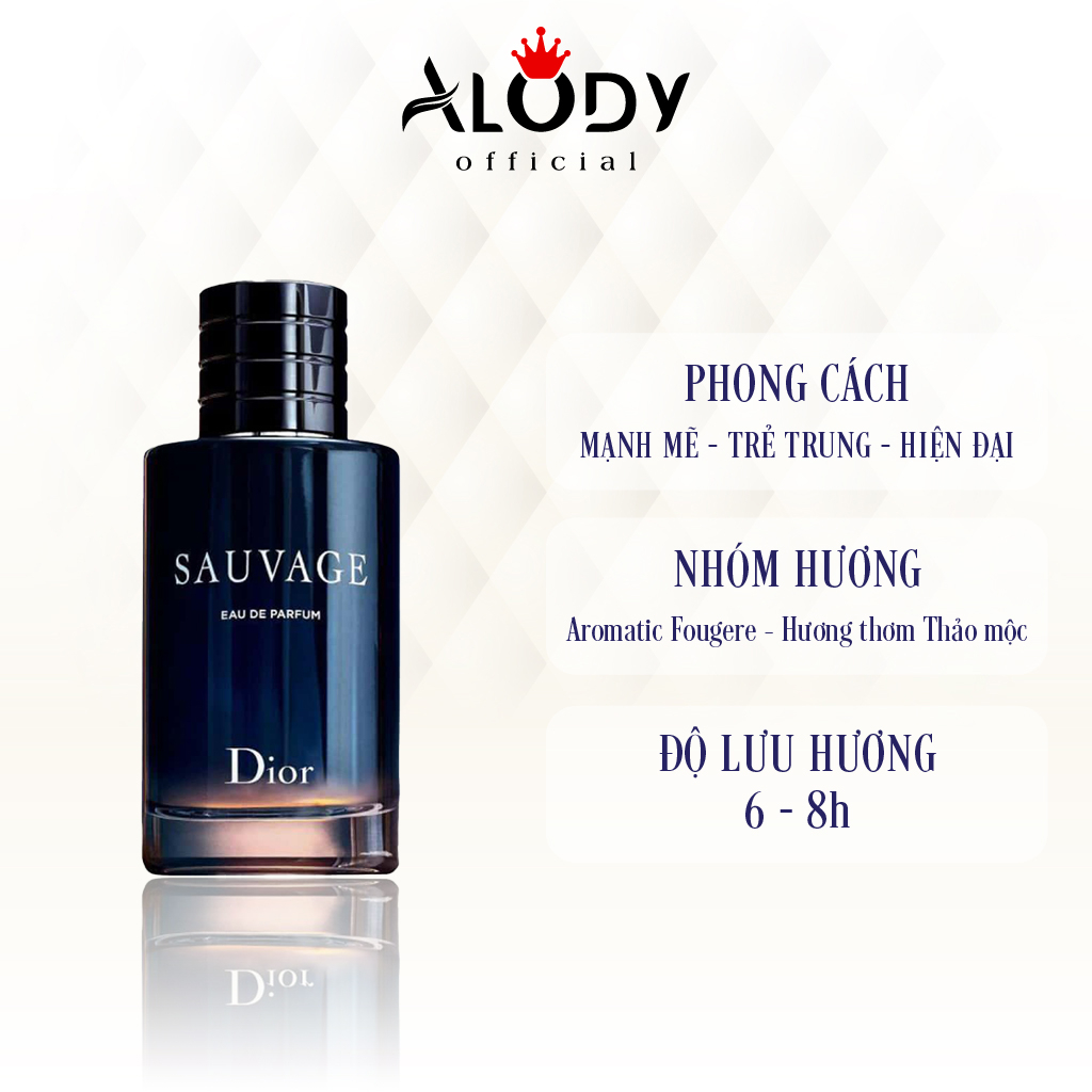 Nước hoa nam Dior Sauvage EDP chính hãng thơm lâu chiết 10ml – Dầu thơm nam tính, sang trọng, lôi cuốn