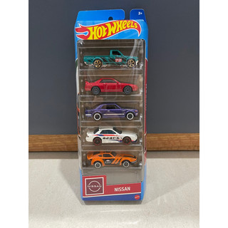 Xe mô hình đồ chơi hotwheels 1:64 - pack 5 - nissan