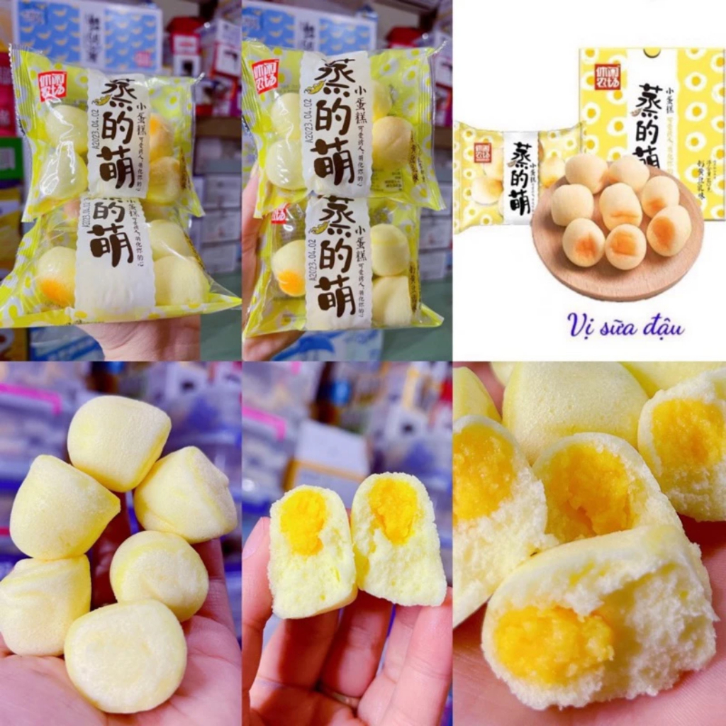 1 gói - Bánh viên mini sữa đậu / sữa chua Chuối