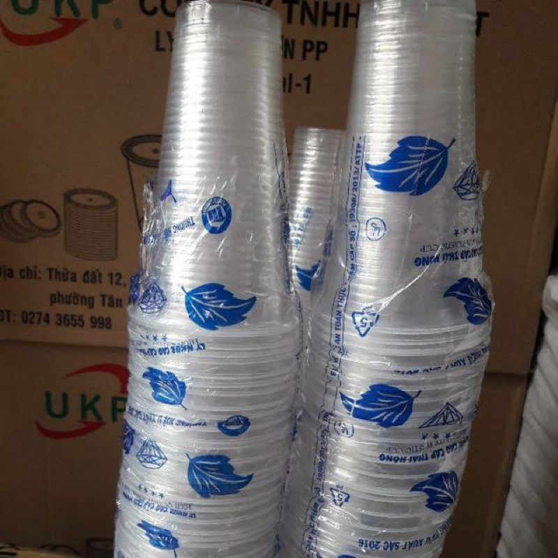 Combo 50 ly và nắp 700ml yếu bán nước mía, nước sâm,…