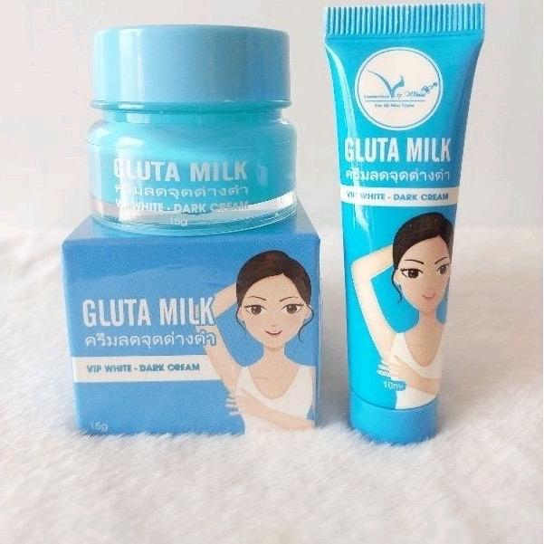 Kem giảm thâm nách Gluta Milk hủ 15g tặng 1 típ 10ml