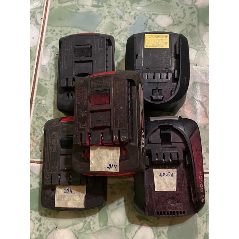 Pin zin bosch 14,18v nhận sạc zin test máy chạy ok