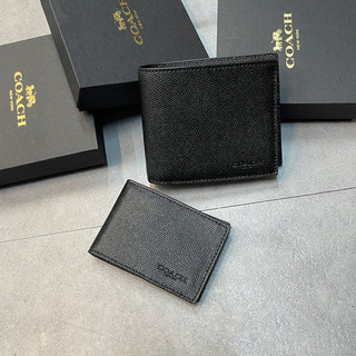 [Authentic💯] VÍ COACH NGẮN ĐEN BASIC, VÍ DÀI ĐEN BASIC, CARD HOLDER CHÍNH HÃNG