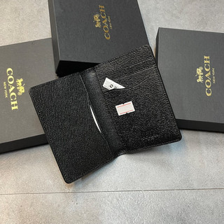 [Authentic💯] VÍ COACH NGẮN ĐEN BASIC, VÍ DÀI ĐEN BASIC, CARD HOLDER CHÍNH HÃNG
