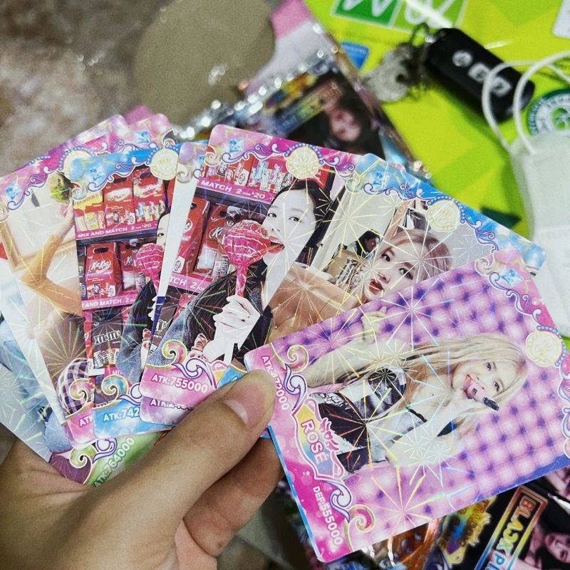 Đồ Chơi 3 dây bài Black pink 36 gói mỗi gói 8 lá bài dày dặn đẹp