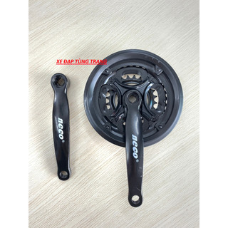 Đùi đĩa thép 3 tầng xe đạp galaxy / neco 42/34/24t 170mm