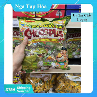 Kẹo socola chocoplus trứng khủng long tân tân gói 228g