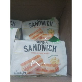 Bánh Bon Sandwich sốt bơ phô mai chà bông túi 6bánh