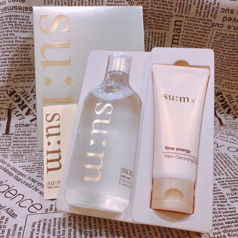 Set sữa rửa mặt  100ml + tẩy trang 400ml Su:m 37