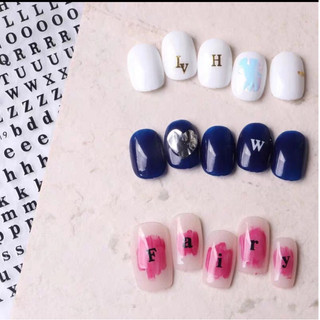 [Phụ Kiện Nail Chính Hãng] Sticker dán chữ cái