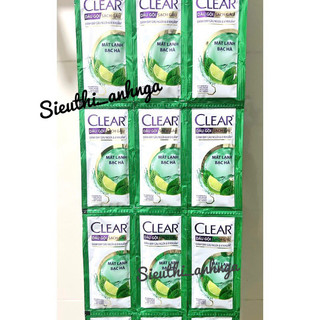 Dây 10 Gói Dầu Gội Clear Bạc Hà