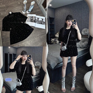 Áo phông đính đá basic cực hot