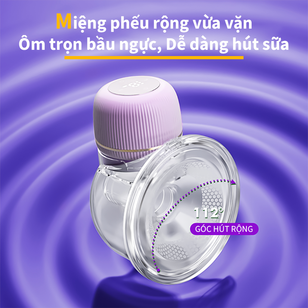 Máy Hút Sữa Không Dây Jumy's Baby - Vắt Sữa Rảnh Tay Thông Minh Chế Độ Massage Sinh Học và Kích Sữa Nhanh - BH 1 Đổi 1