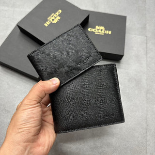 [Authentic💯] VÍ COACH NGẮN ĐEN BASIC, VÍ DÀI ĐEN BASIC, CARD HOLDER CHÍNH HÃNG