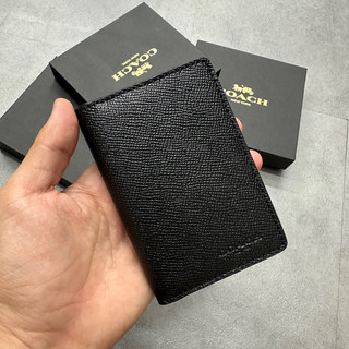 [Authentic💯] VÍ COACH NGẮN ĐEN BASIC, VÍ DÀI ĐEN BASIC, CARD HOLDER CHÍNH HÃNG