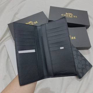 [Authentic💯] VÍ COACH NGẮN ĐEN BASIC, VÍ DÀI ĐEN BASIC, CARD HOLDER CHÍNH HÃNG