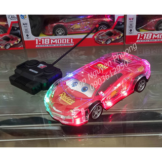 Xe điều khiển Lightning McQueen đèn Led 3D 7 màu