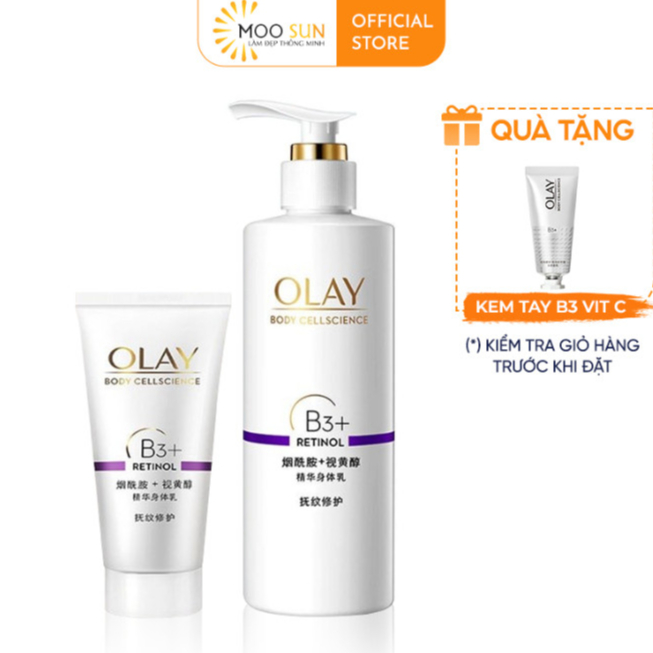 Sữa dưỡng thể Olay b3+ Retinol trắng da ngừa lão hóa 250ml