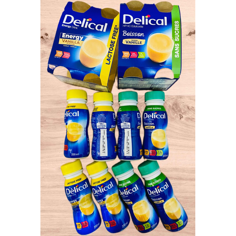 4 CHAI SỮA DINH DƯỠNG DELICAL 200ML VANI