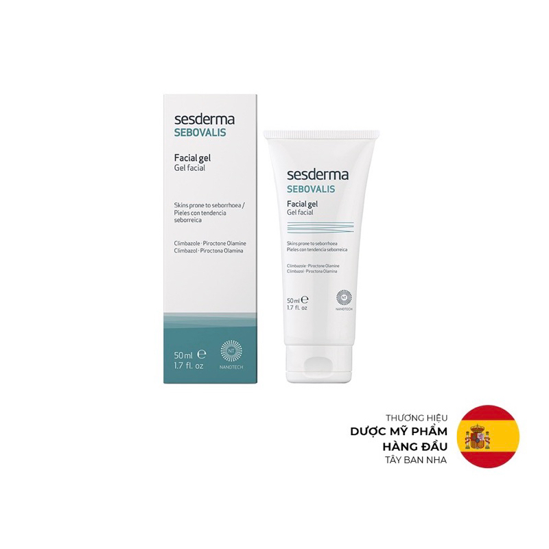 Gel dưỡng phục hồi Sesderma Sebovalis Facial cho da dầu 50ml
