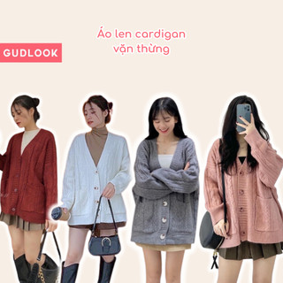 Áo Khoác Len Cardigan GUDLOOK Form Rộng Chất Vải Mềm Mịn