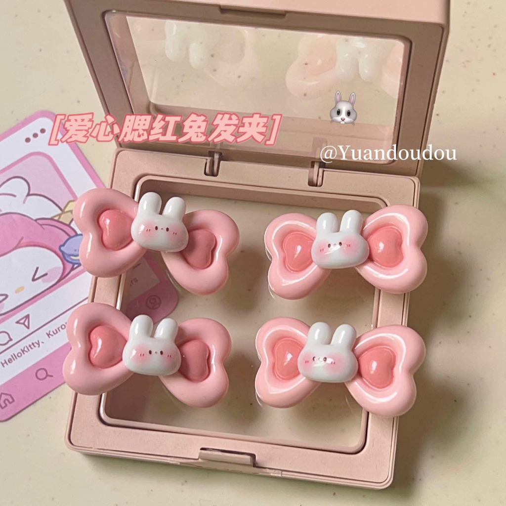 Kẹp Tóc Mái Thỏ Tình Yêu Dễ Thương Dành Cho Nữ