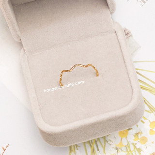 Nhẫn nữ titan Wave matte VG