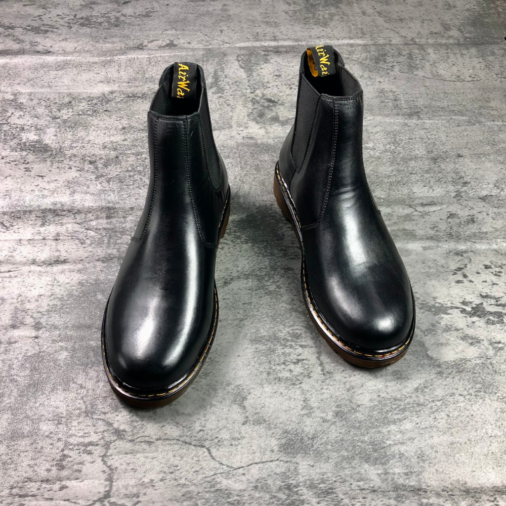 Giày chelsea boots da bò đế kếp Beman BMB01, lớp da ngoài da bò nappa nhập khẩu cao cấp, đế kếp cao cấp chống chơn trươt