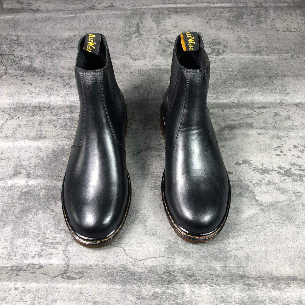 Giày chelsea boots da bò đế kếp Beman BMB01, lớp da ngoài da bò nappa nhập khẩu cao cấp, đế kếp cao cấp chống chơn trươt