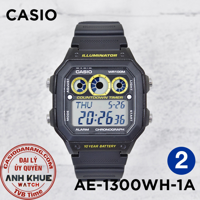 Đồng hồ nam dây nhựa Casio chính hãng AE-1300 Series (42mm)