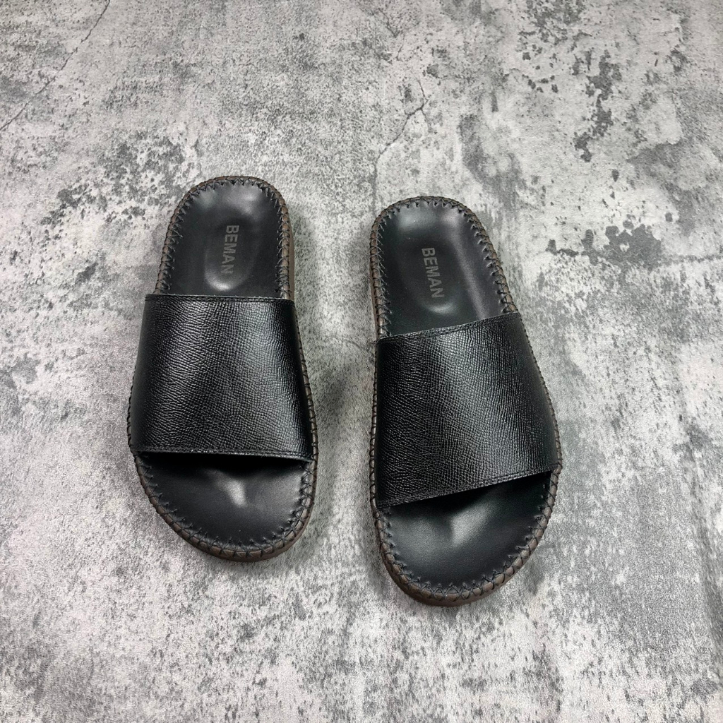 Dép nam Doctor da bò nappan Beman DBM44, quai dép da bò nappan nhập khẩu cao cấp, đế kếp siêu bền siêu chống trơn