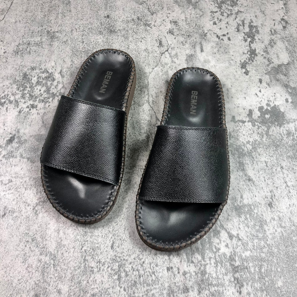 Dép nam Doctor da bò nappan Beman DBM44, quai dép da bò nappan nhập khẩu cao cấp, đế kếp siêu bền siêu chống trơn