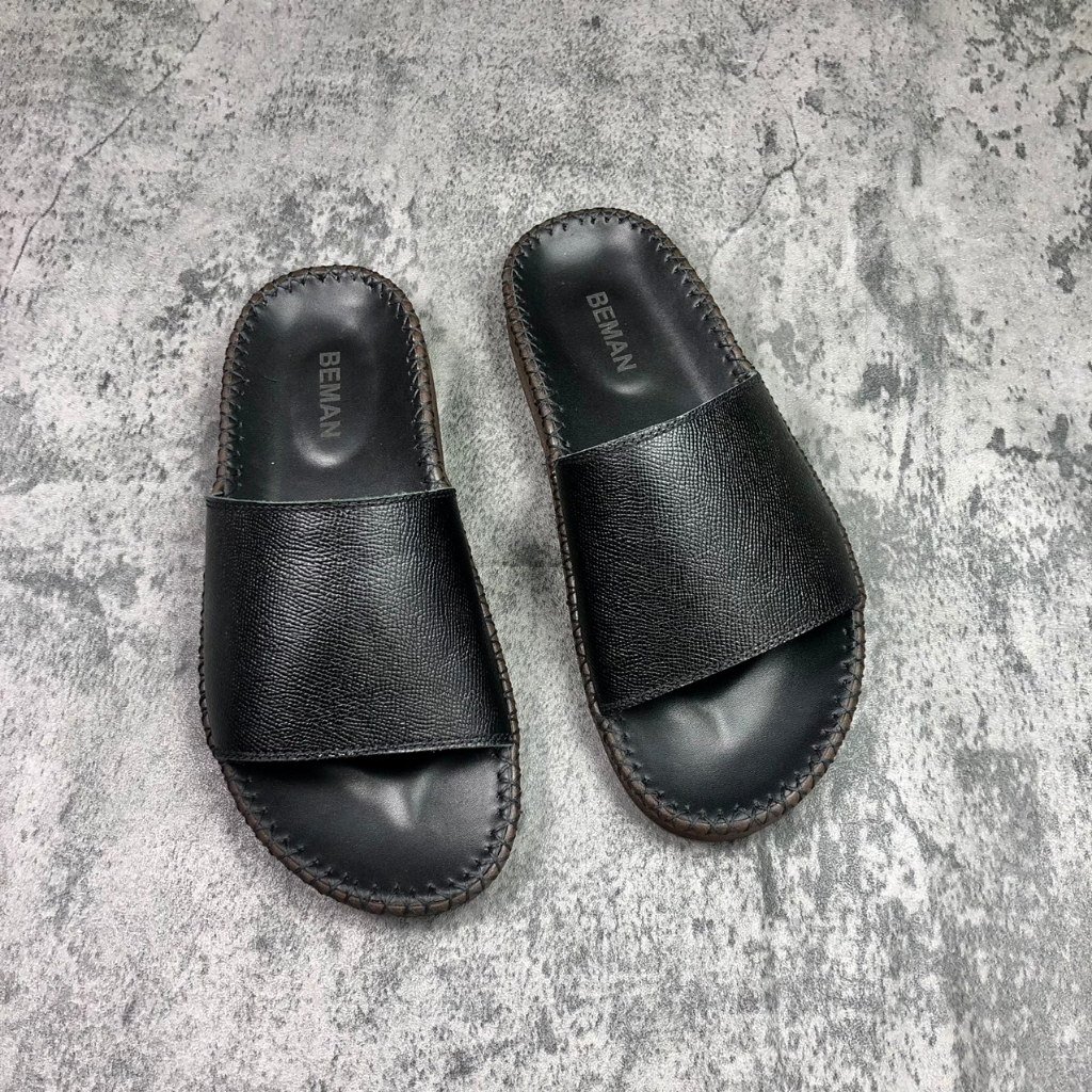 Dép nam Doctor da bò nappan Beman DBM44, quai dép da bò nappan nhập khẩu cao cấp, đế kếp siêu bền siêu chống trơn