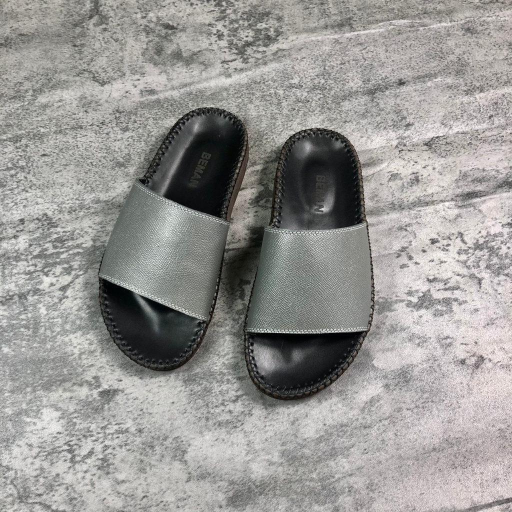 Dép nam Doctor da bò nappan Beman DBM44, quai dép da bò nappan nhập khẩu cao cấp, đế kếp siêu bền siêu chống trơn