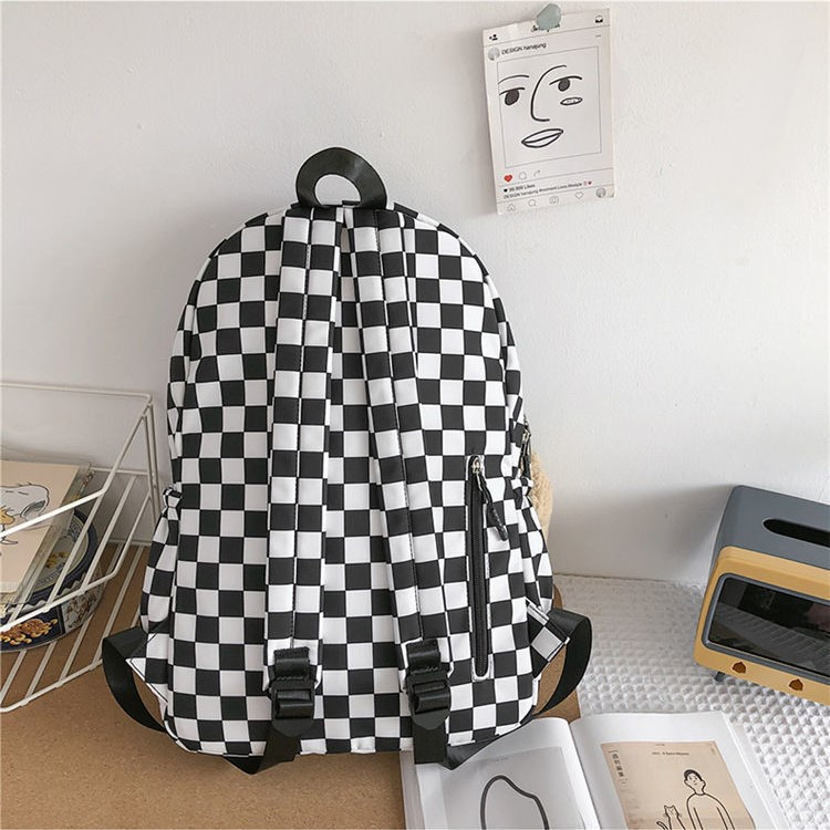 Balo caro GENBAG balo ulzzang chống nước unisex vải dù đi học thời trang hồng đen