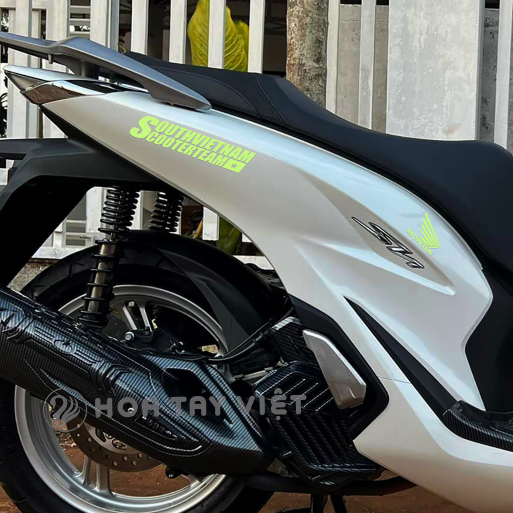 Tem SOUTHVIETNAMCOOTERTEAM trang trí DẠ QUANG HONDA phát sáng ban đêm