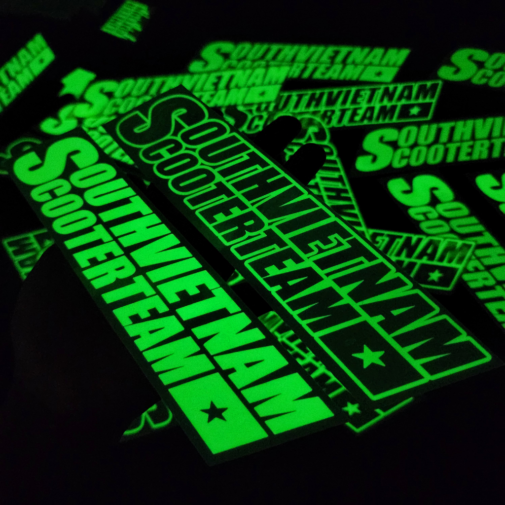 Tem SOUTHVIETNAMCOOTERTEAM trang trí DẠ QUANG HONDA phát sáng ban đêm