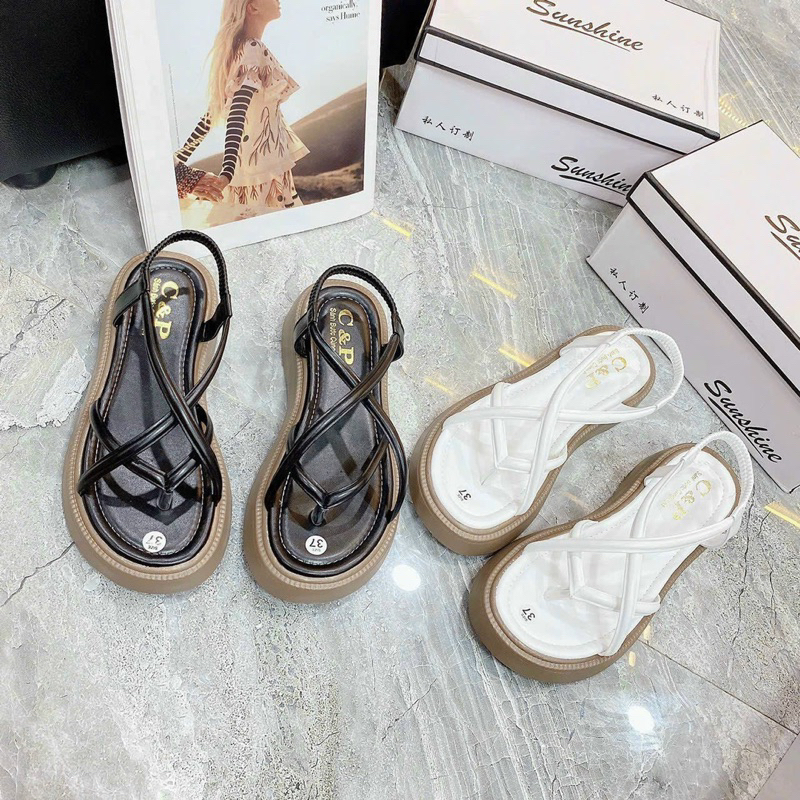 SANDAL DÂY CHÉO ĐẾ SU 4P