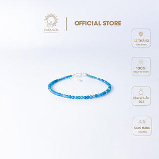 Vòng đá phong thủy Apatite tự nhiên size 2.3mm hợp mệnh Thủy, Mộc giúp tâm hồn thoải mái, kích thích sự sáng tạo CR66